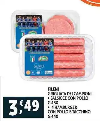 Deco Supermercati FILENI GRIGLIATA DEI CAMPIONI offerta