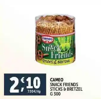 Deco Supermercati CAMEO SNACK FRIENDS STICKS & BRETZEL G 300 offerta
