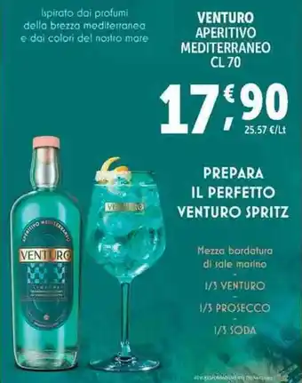 Deco Supermercati VENTURO APERITIVO MEDITERRANEO CL 70 offerta