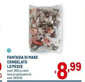Metro Fantasia di mare congelelato offerta