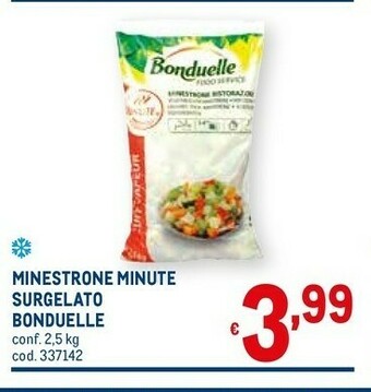 Metro Minestrone minute surgelato offerta