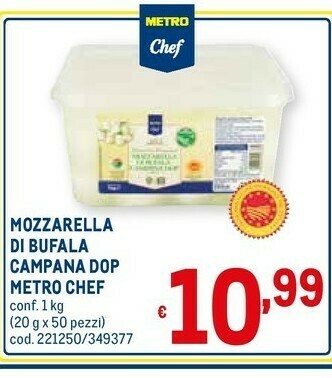 Metro Mozzarella di bufala campana dop offerta