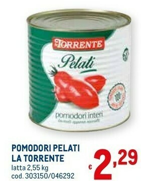 Metro Pelati pomodori interi 2550 g(ml) offerta