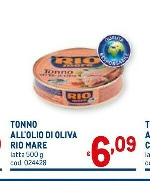 Metro Tonno all'olio di oliva 500 g offerta