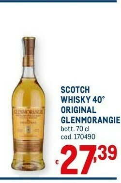 Metro Whisky original glenmorangie offerta