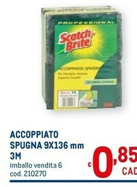 Metro Accoppiato spugna offerta