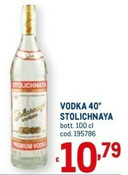 Metro Stolichnay vodka 40 offerta