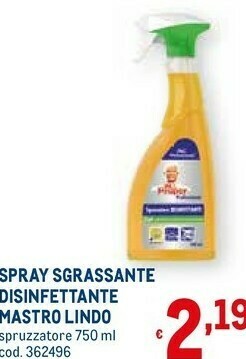 Mastro lindo spray sgrassante disifettante