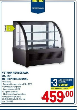 Metro Metro professional vetrina refrigerata 100 litri offerta