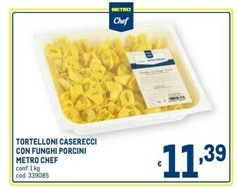 Metro Tortelloni caserecci con funghi porcini offerta