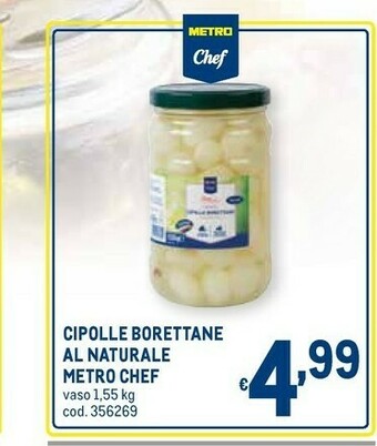 Metro Cipolle borettane al naturale offerta