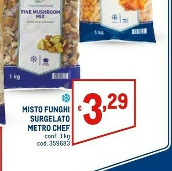 Metro Misto funghi surgelato offerta