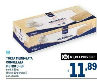 Metro Torta merigata cogelata offerta