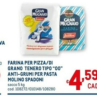 Metro Farina per pizza offerta