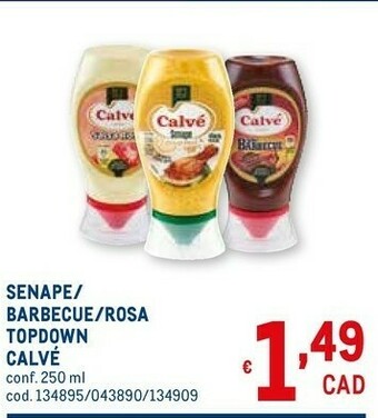 Metro Salsa barbecue 250 g(ml) offerta