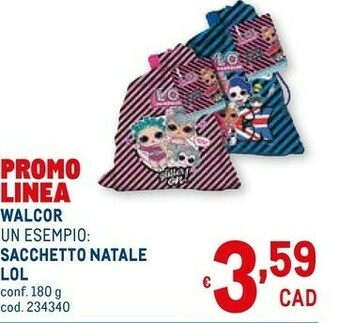 Metro Sacchetto natale lol offerta