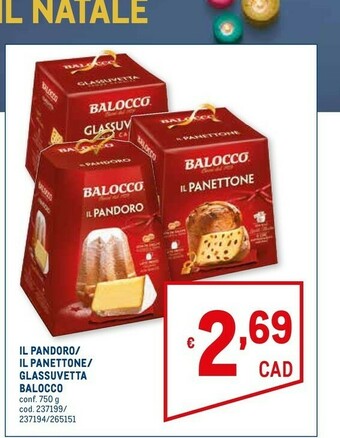 Metro Il pandoro 750 g(ml) offerta