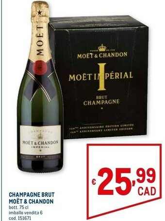 Metro Champagne brut offerta