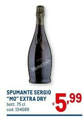 Metro Spumante segio mo extra dry offerta