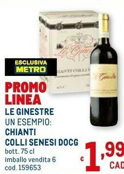 Metro Le ginestre chianti colli senesi docg offerta