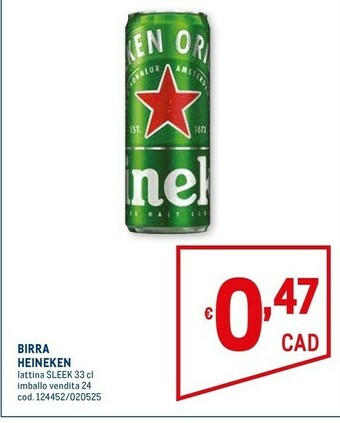Metro Birra 330 g(ml) offerta