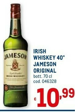 Metro Irish whiskey 700ml offerta