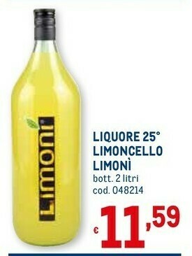 Metro Limoni liquore 25 limoncello offerta