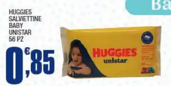 Splendidi e Splendenti HUGGIES SALVIETTINE BABY UNISTAR 56 PZ offerta