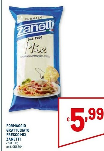 Metro Granello formaggio grattugiato fresco offerta