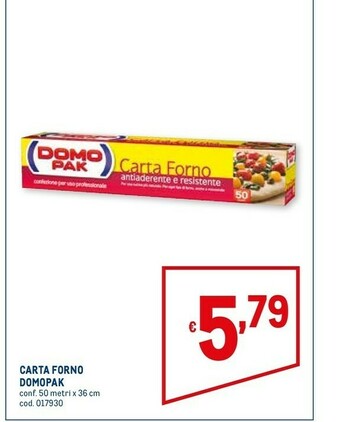 Metro Carta forno offerta