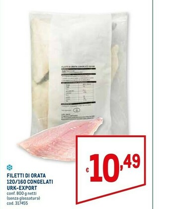 Metro Filetti di orata offerta