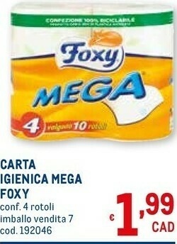 Metro Carta igienica mega offerta