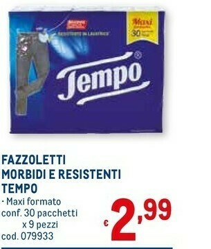 Metro Fazzoletti tempo offerta