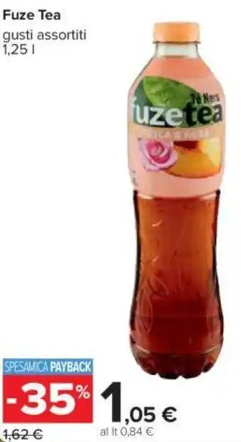 Carrefour Fuze Tea gusti assortiti 1,25 l offerta