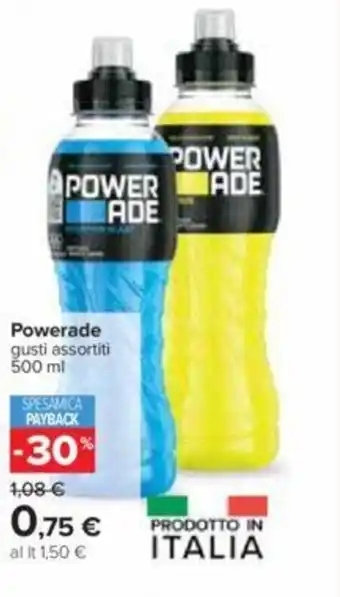 Carrefour Powerade gusti assortiti 500 ml offerta