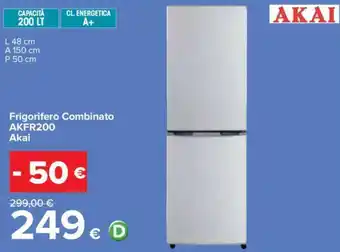 Carrefour Frigorifero Combinato AKFR200 Akai offerta