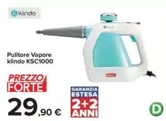 Carrefour Pulitore Vapore klindo KSC1000 offerta