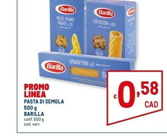 Metro Pasta di semola offerta