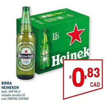 Metro Birra 660 g(ml) offerta