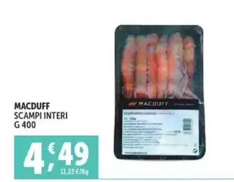 Deco Supermercati MACDUFF SCAMPI INTERI G 400 offerta