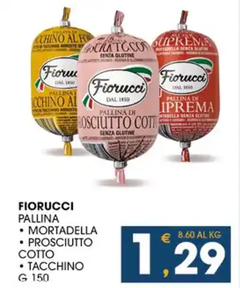 SeBón Supermercati FIORUCCI PALLINA G 150 offerta