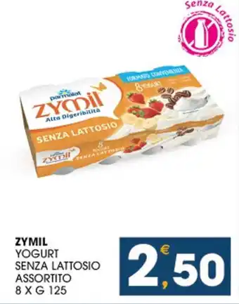 SeBón Supermercati ZYMIL YOGURT SENZA LATTOSIO ASSORTITO 8 X G 125 offerta