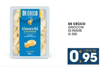 SeBón Supermercati DE CECCO GNOCCHI DI PATATE G 500 offerta