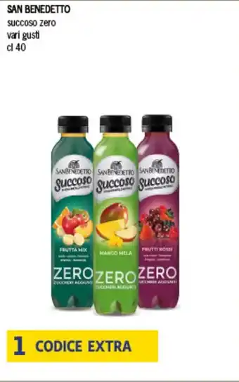 SAN BENEDETTO succoso zero vari gusti cl 40