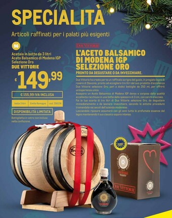 Metro L'aceto balsamico di modena igp selezione oro offerta