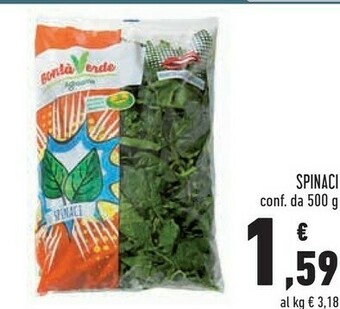Conad Bonta verde spinaci offerta