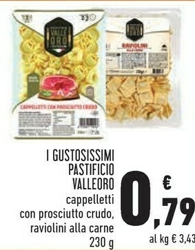 Conad Cappelletti con prosciutto crudo 230 g offerta