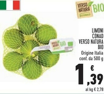 Conad Conad limoni verso natura bio offerta