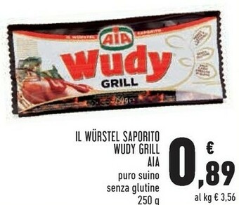 Conad Wudy grill puro suino 250 g(ml) offerta