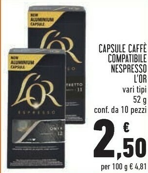 Conad Superstore Capsule caffè compatibile offerta